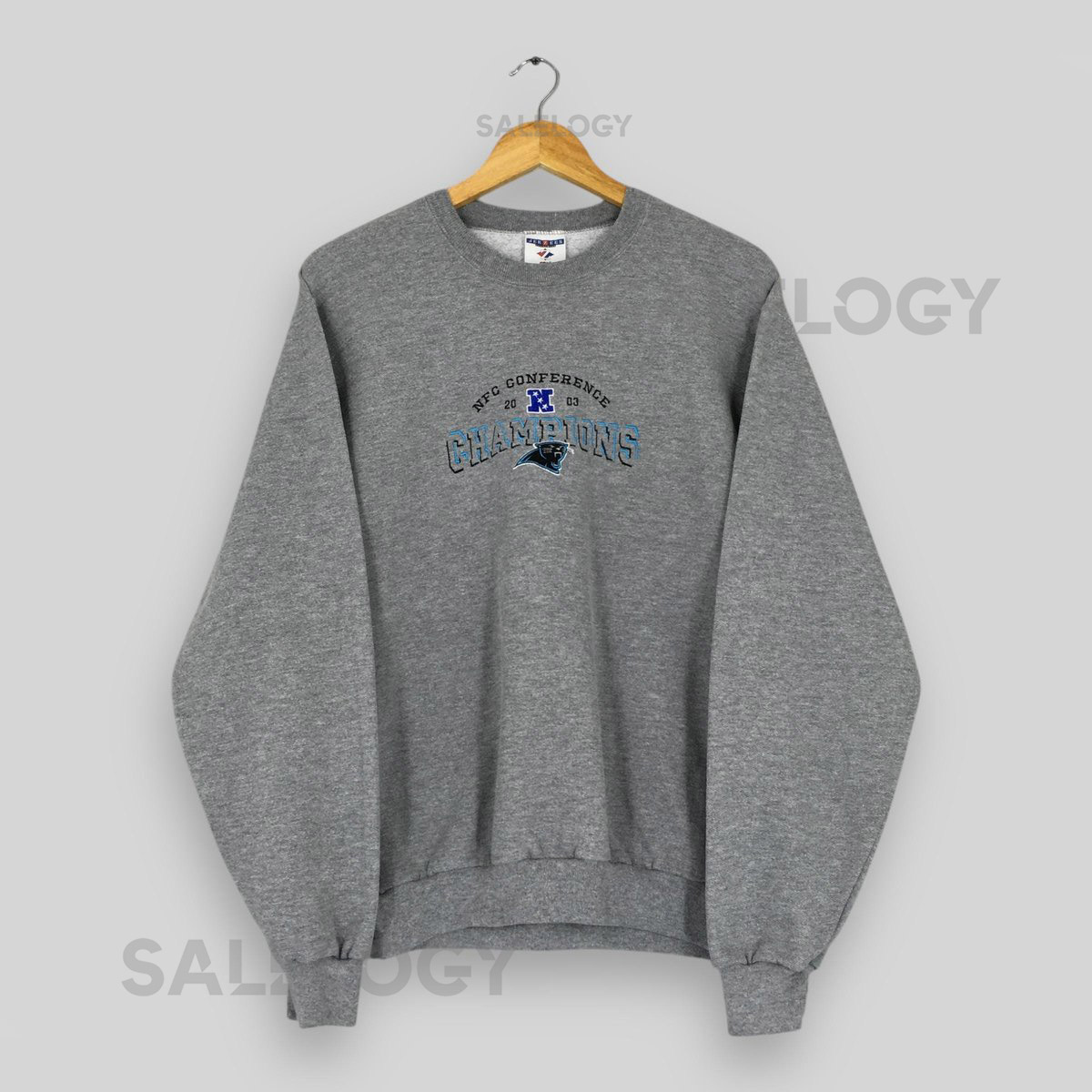 Vintage Y2K Carolina Panthers NFL Sweatshirt Small Carolina Panthers Football Champions Sweater Panthers American Football Gray Crewneck S_1122