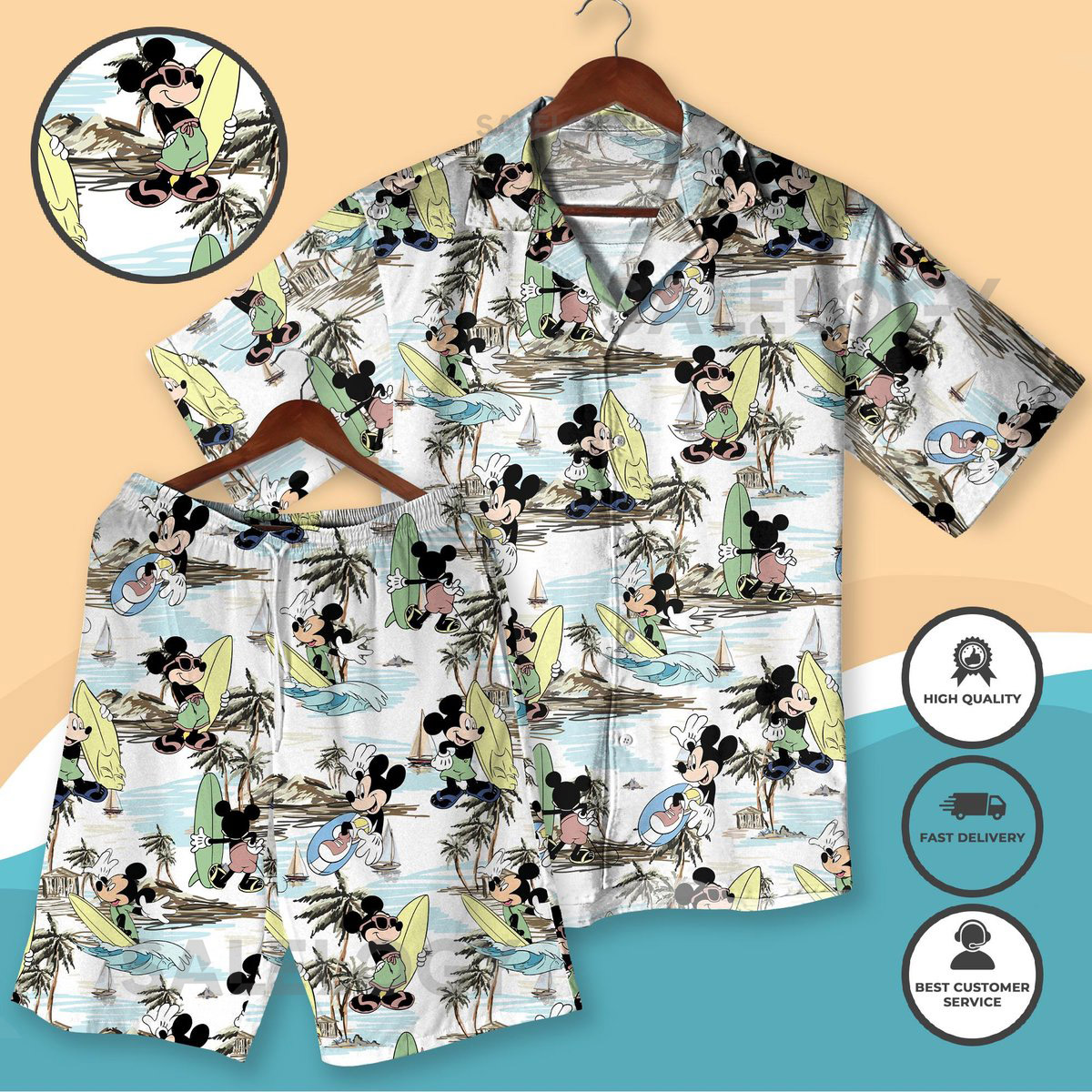 Mickey Mouse Shirt for Men Surfing Mickey Button Up Shirt Movie Shirt Summer Beach Shirt Mickey Aloha Shirt Trip Hawaii_187