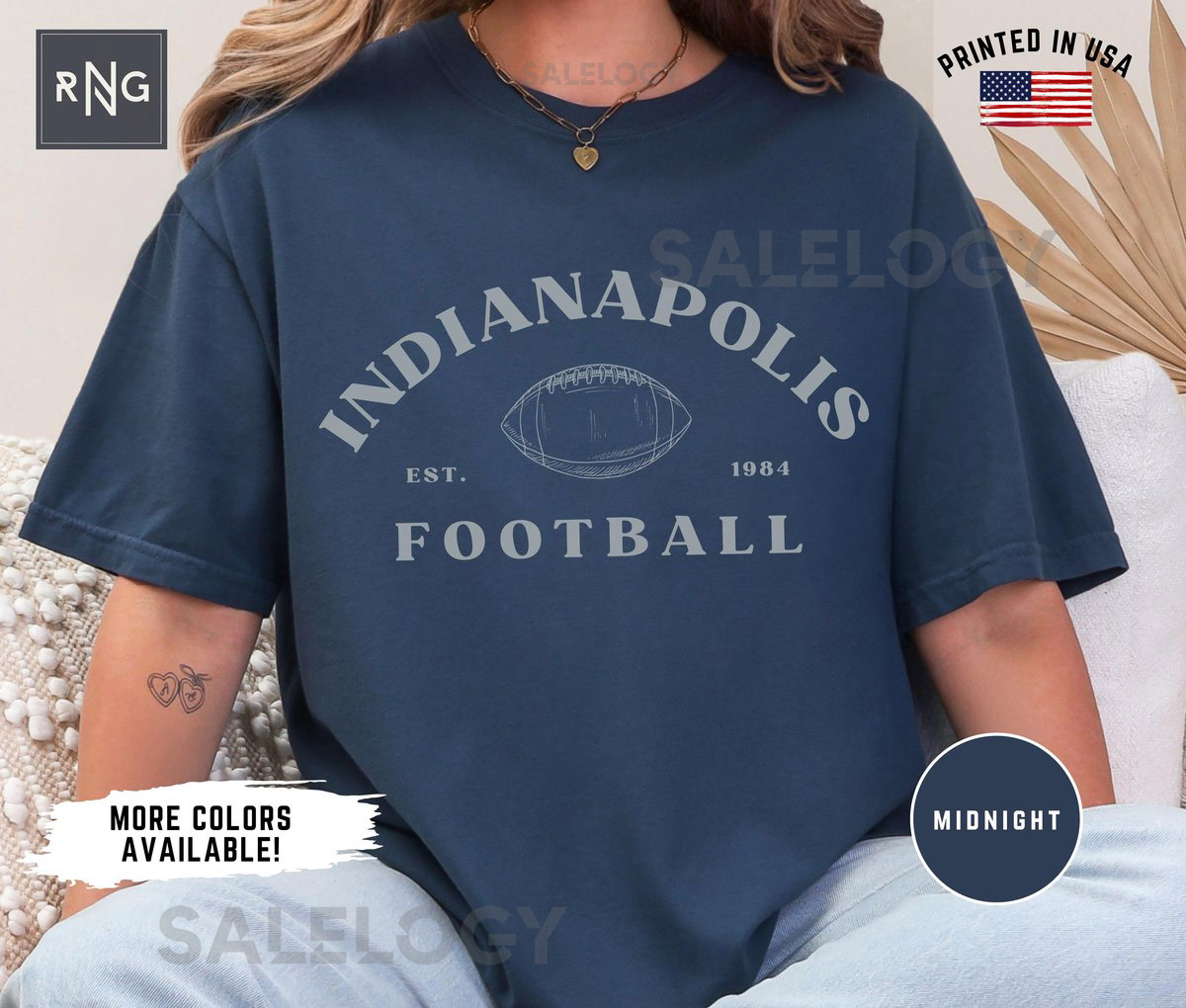 Indianapolis Football Gameday Shirt Colt Football Shirt Indianapolis Football Apparel Indy Sports Apparel Retro Colt Footbal_501