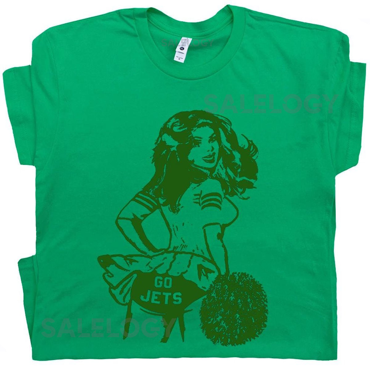 Go Jets Shirt Vintage Jets Football Shirt for Women Men Ladies Guys Retro Jets Cheerleader T Shirt Cool Cute Funny Graphic Tee Jets Logo_187