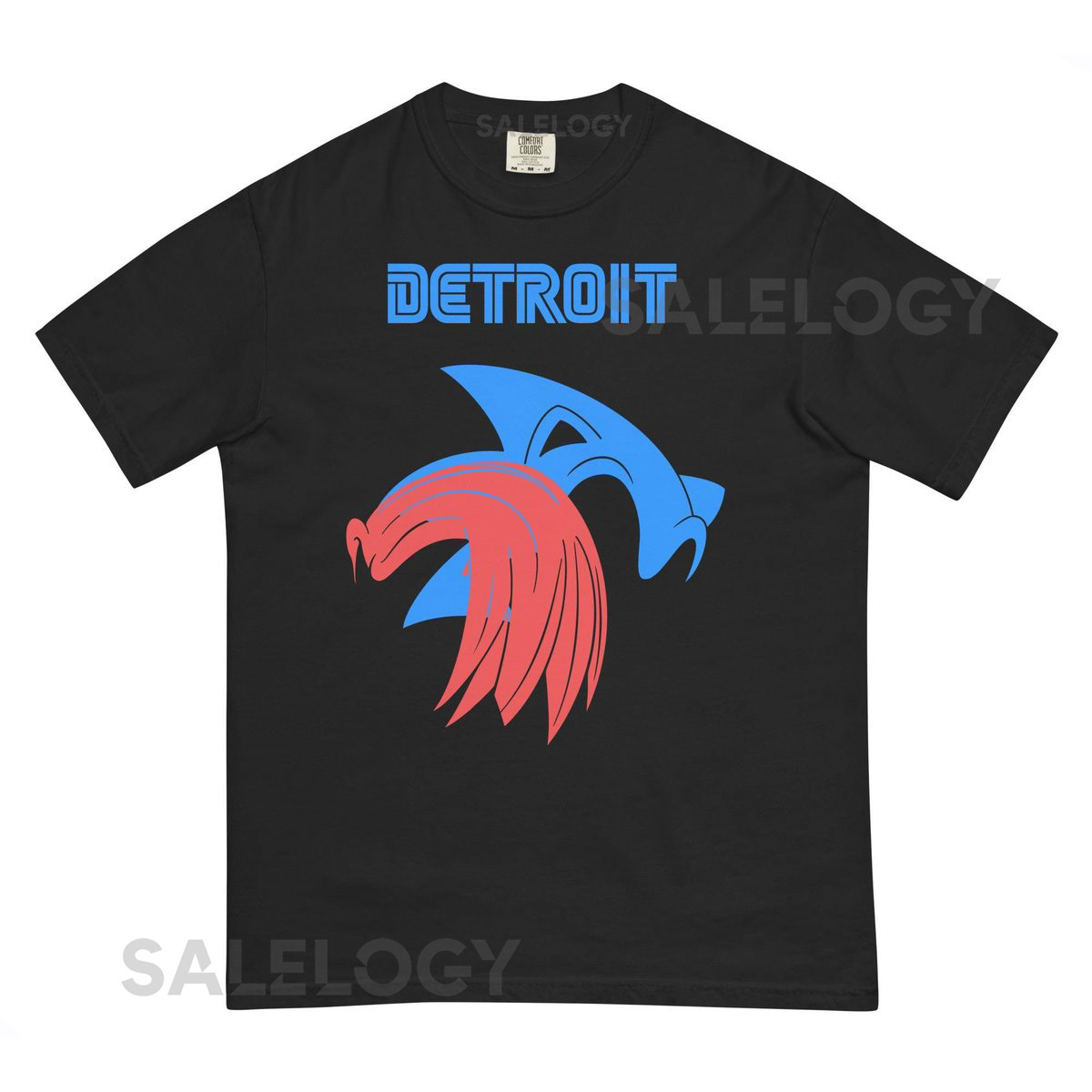 Detroit Lions Comfort Colors Tee Gibbs Montgomery Sonic Mashup_205