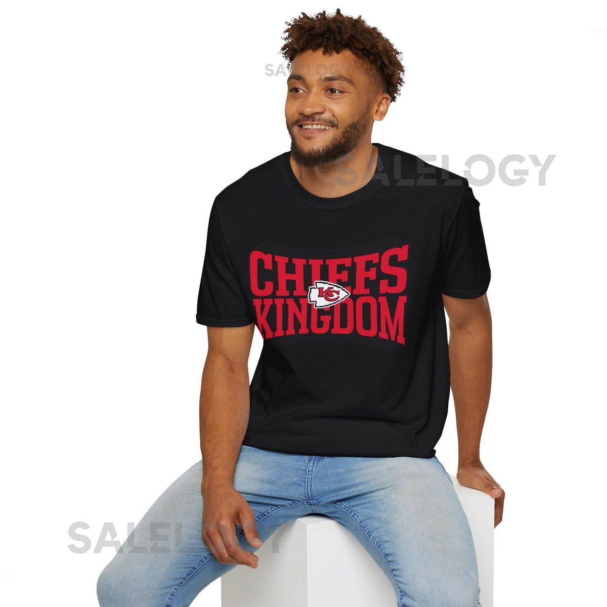 Kansas City Chiefs NFL Texas Football Chiefs Kingdom Unisex Softstyle T-Shirt Casual Tee Sports Apparel Game Day Shirt for Fans_285