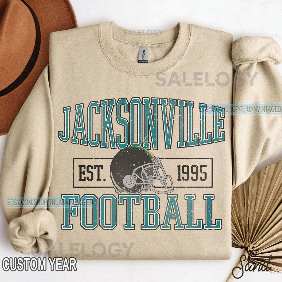 Vintage Jacksonville Football Sweatshirt Jacksonville football shirt Jacksonville Football Fan Tee Jacksonville t-shirt Game Day ap_1002