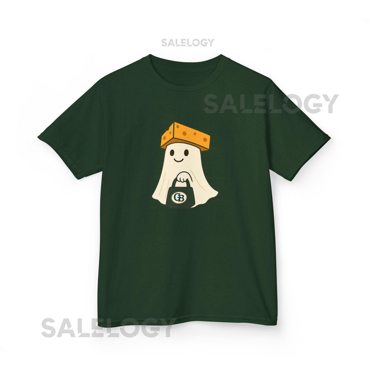 Halloween Ghost T-Shirt Green Bay football tshirt for kids Packers Football Shirt Sports Fan Gift Youth Game Day Outfit_507
