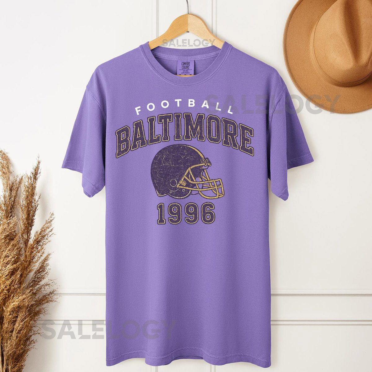 Baltimore Football Shirt Comfort Colors Shirt Vintage Baltimore T-Shirt Sport Shirt Game Day Shirt Retro Football Shirt Baltimore Gift_67