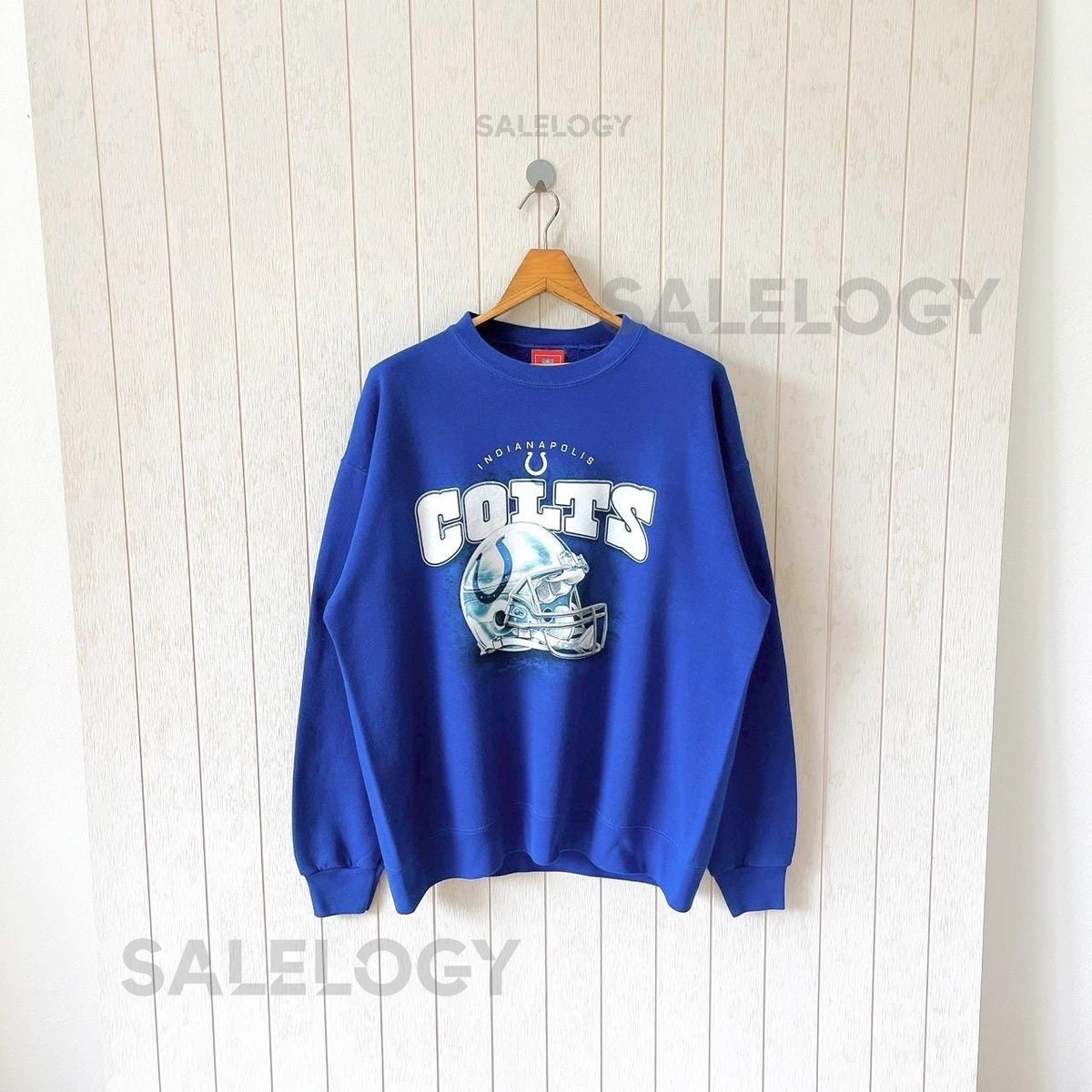 Vintage Indianapolis Colts Sweatshirt - 00s NFL Blue Pullover _986