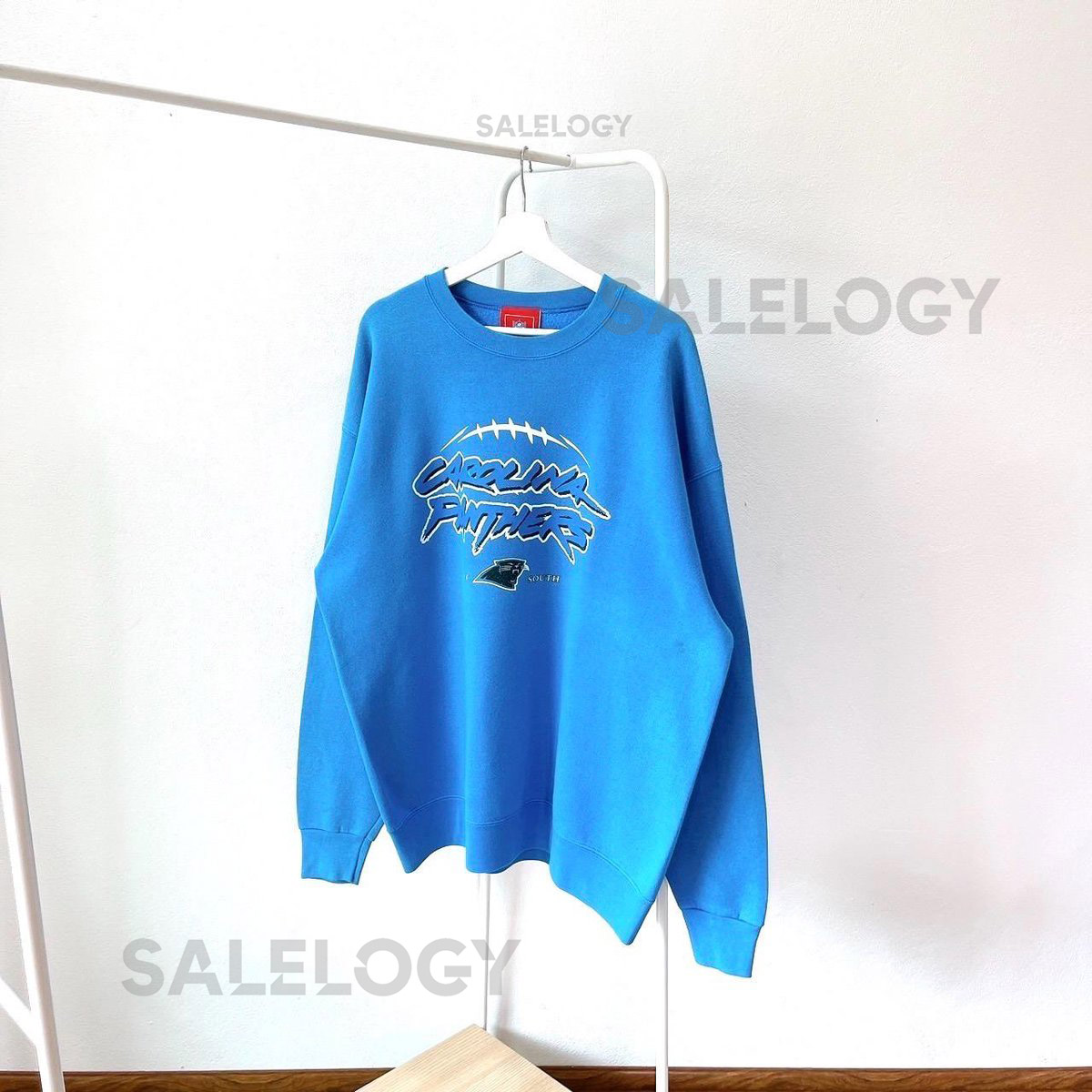 Vintage 00s Carolina Panthers football NFL official blue sweatshirt XL_884