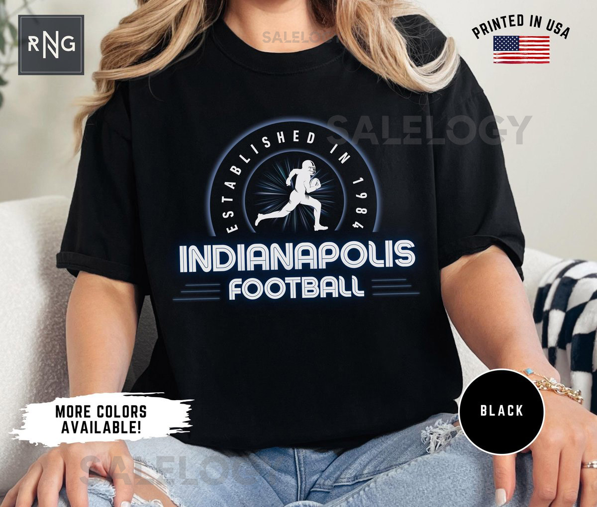 Retro Indianapolis Football Shirt Colt Fan A_802