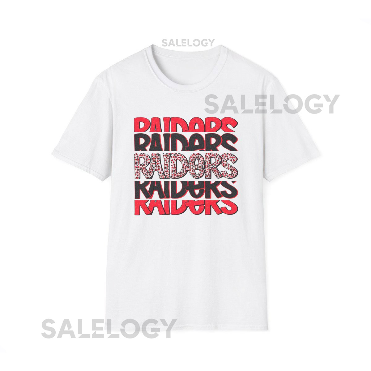 Unisex Raider Vibes T-Shirt - Softstyle Graphic Tee for Fans Casual Wear Gift for Sports Lovers Super Bowl Game Day Essential_774