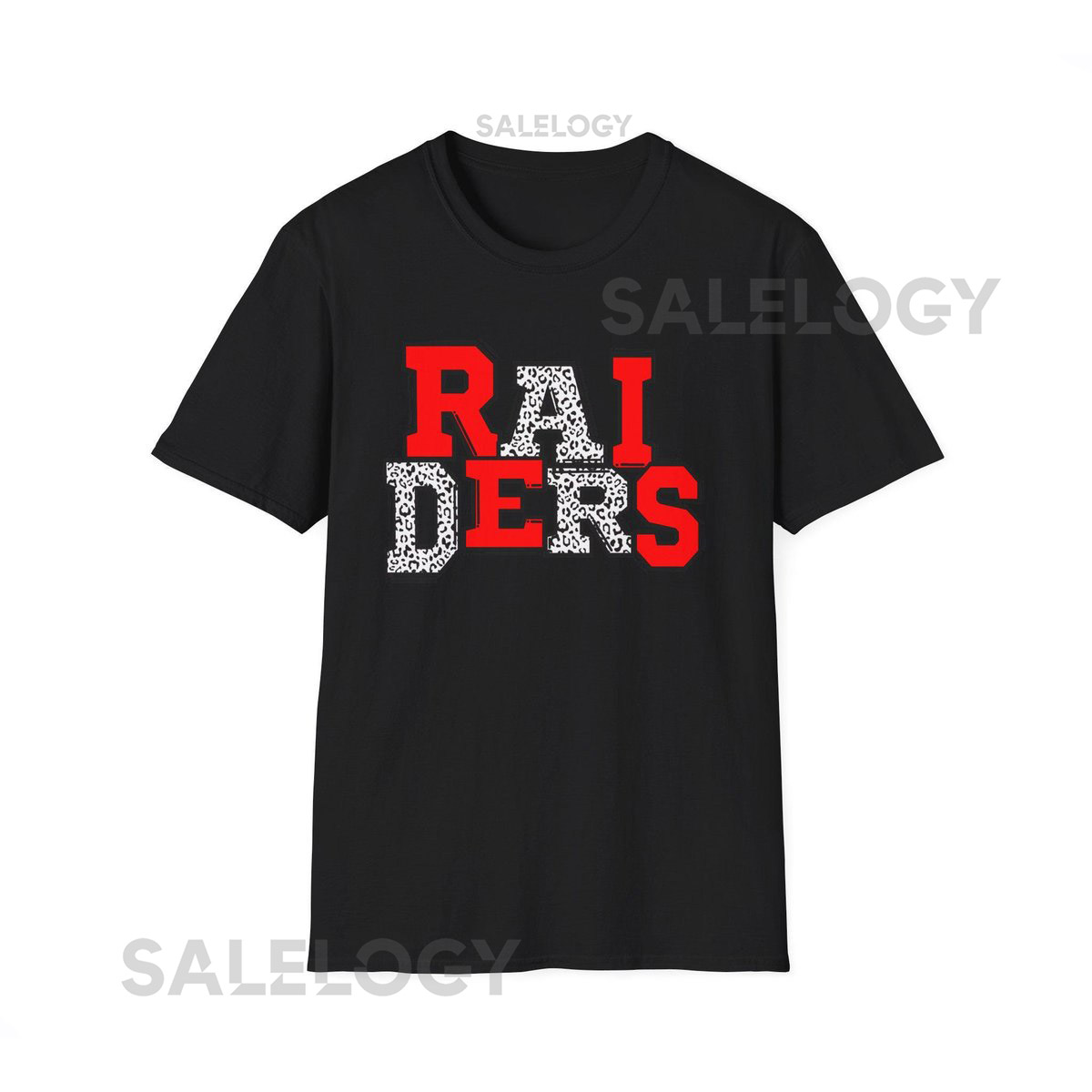 Unisex Raider Leopard Print T-Shirt - Softstyle Graphic Tee for Fans Casual Wear Gift for Sports Lovers Game Day Essential_773