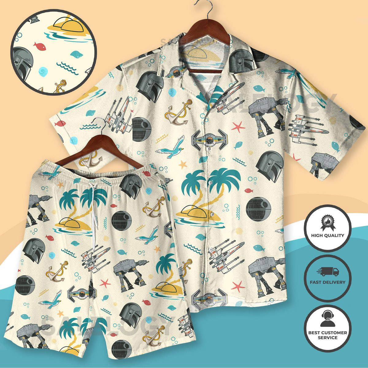 Star - Wars Hawaiian Shirt Funny Star - Wars Women Men's Summer Button Down Shirt Shorts Galaxy Character Loungewear Gift Beach Shirt_253