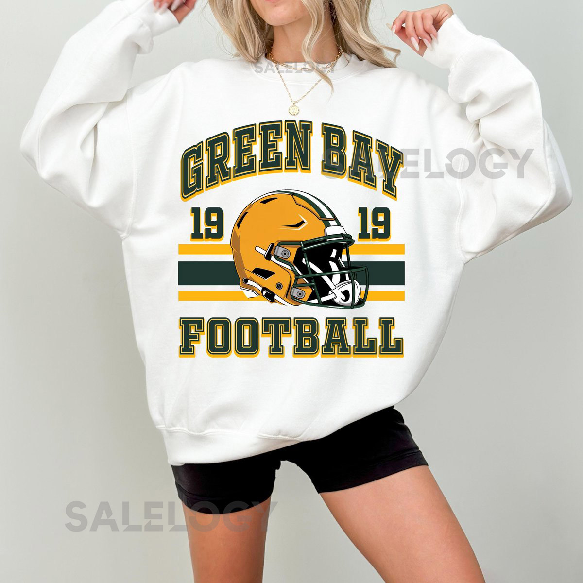 Green Bay Football T-Shirt Sweatshirt Comfort Colors Green Bay Football Helmet Tee Gift for Packers Fan Packers Football Gear_428
