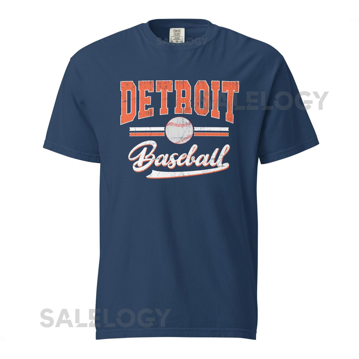 Detroit Baseball Shirt Vintage Style Soft Cotton Comfort Colors Tee for Game Day Perfect Sports Fan Gift_135