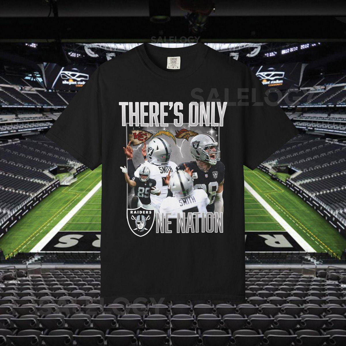 Raiders Fan T-Shirt Unisex Garment-Dyed US Cotton Tee_682