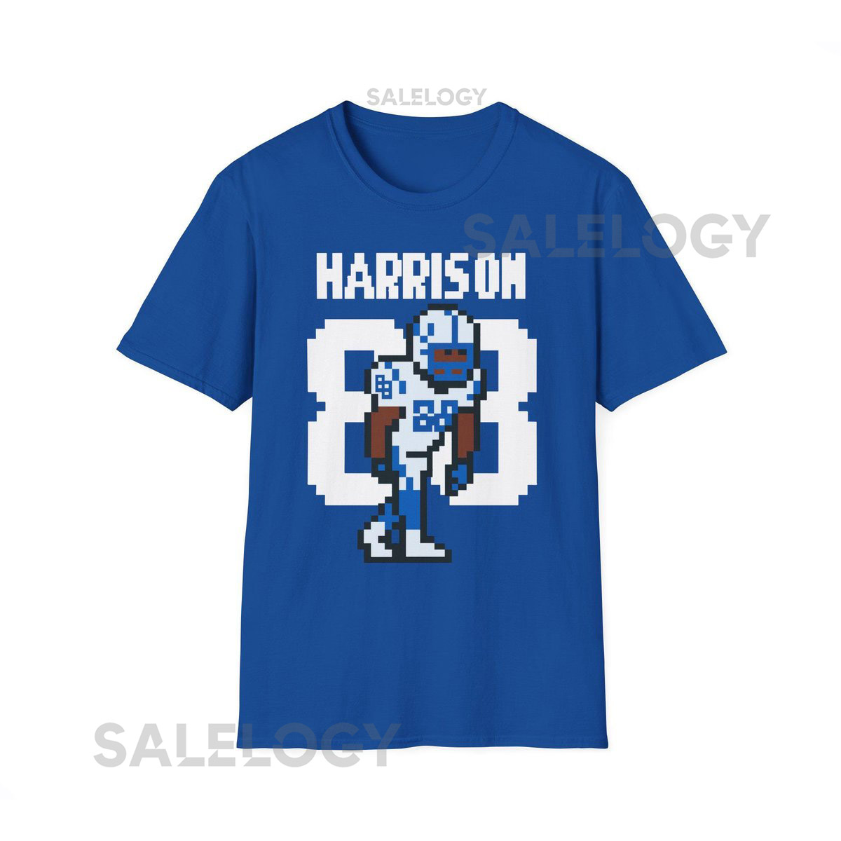 Retro Marvin Harrison Tee 88 Colts Pixel Art T-Shirt Vintage 8-Bit Football Gamer_818