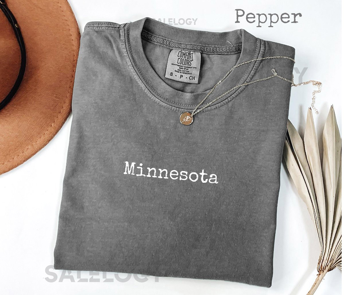 Comfort Colors Minnesota Tee North Star State Minnesota Girl State Pride Women's Tee Lake Life Northern Style_87