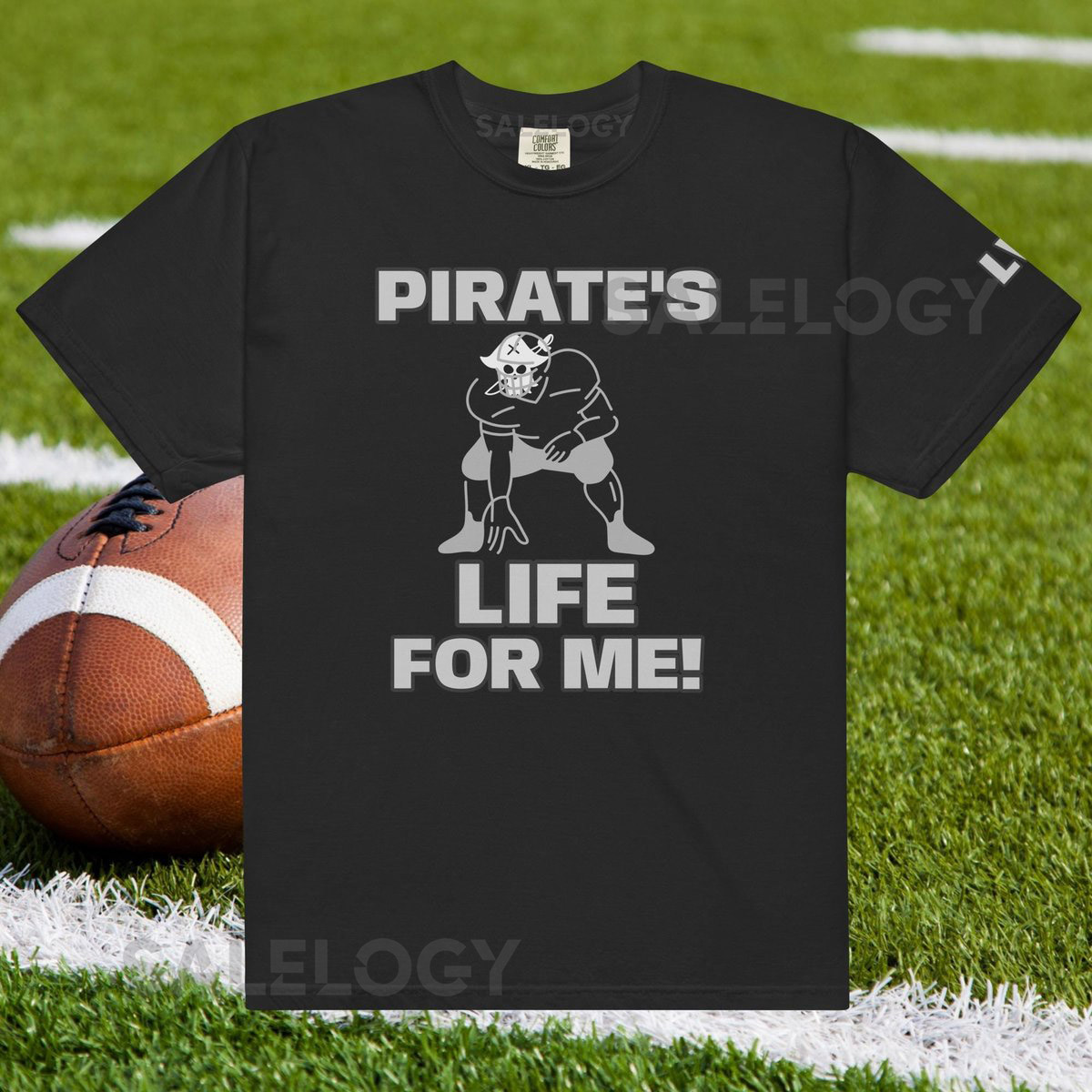 Las Vegas Football T-shirt LVR Pirates Life Unisex heavyweight t-shirt_467