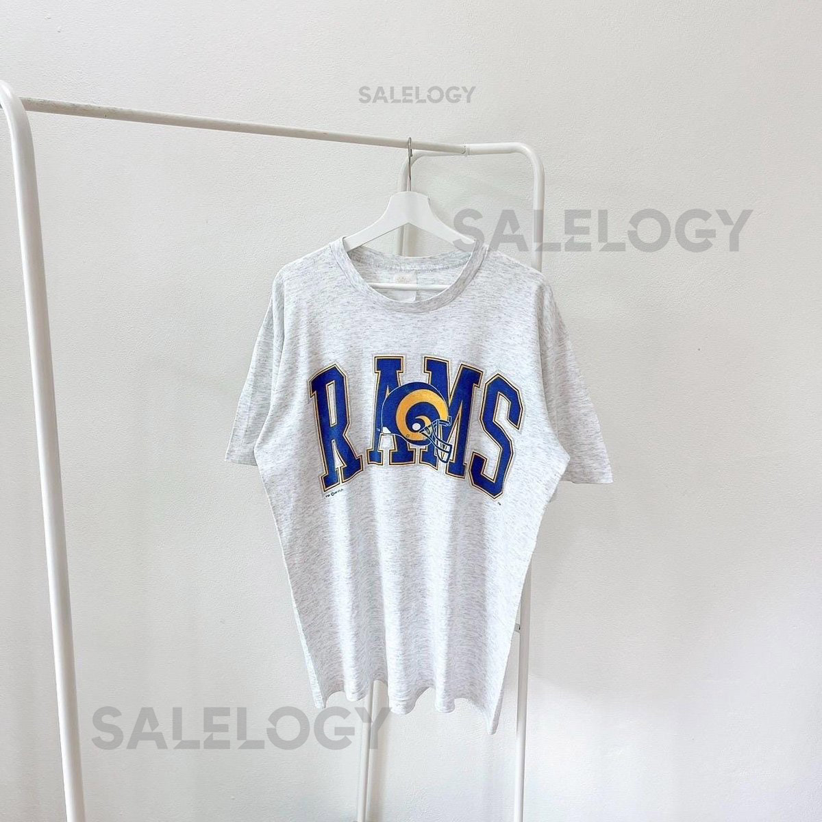 Vintage 90s St. Louis Rams football gray t-shirt L_791