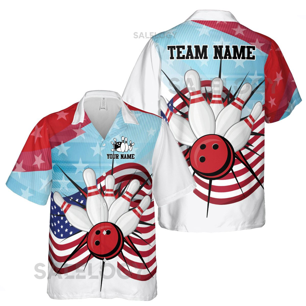 Personalized American Bowling Team Play Hawaiian Shirt S-5XL_54