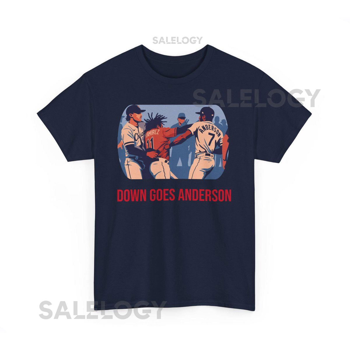 Down Goes Anderson Jose Ramirez Indians T-Shirt Guardians T- Shirt_418