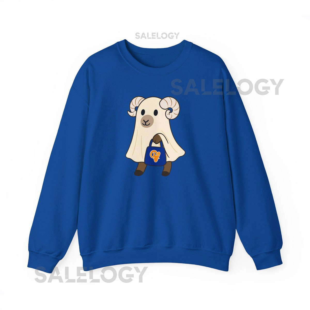 Halloween Ghost Sweatshirt Los Angeles football sweatshirt Rams Football Pullover Sports Fan Gift Ram It shirt Game Day Outfit_24