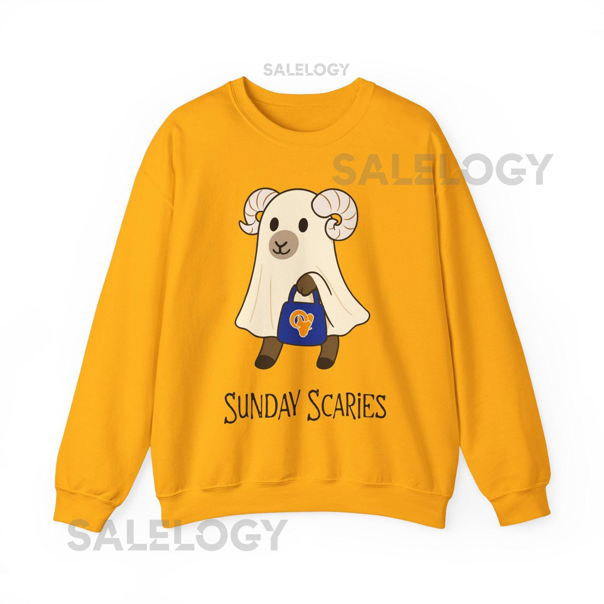 Halloween Ghost Rams Sweatshirt Los Angeles Football Spooky Season_22