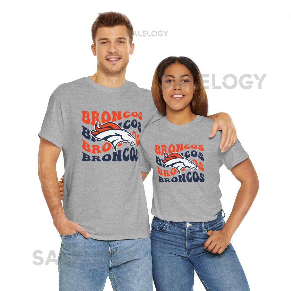 Broncos Unisex Heavy Cotton Tee Sports Fan Shirt Game Day Apparel Casual Wear Gift for Fans Athleisure Tee_48