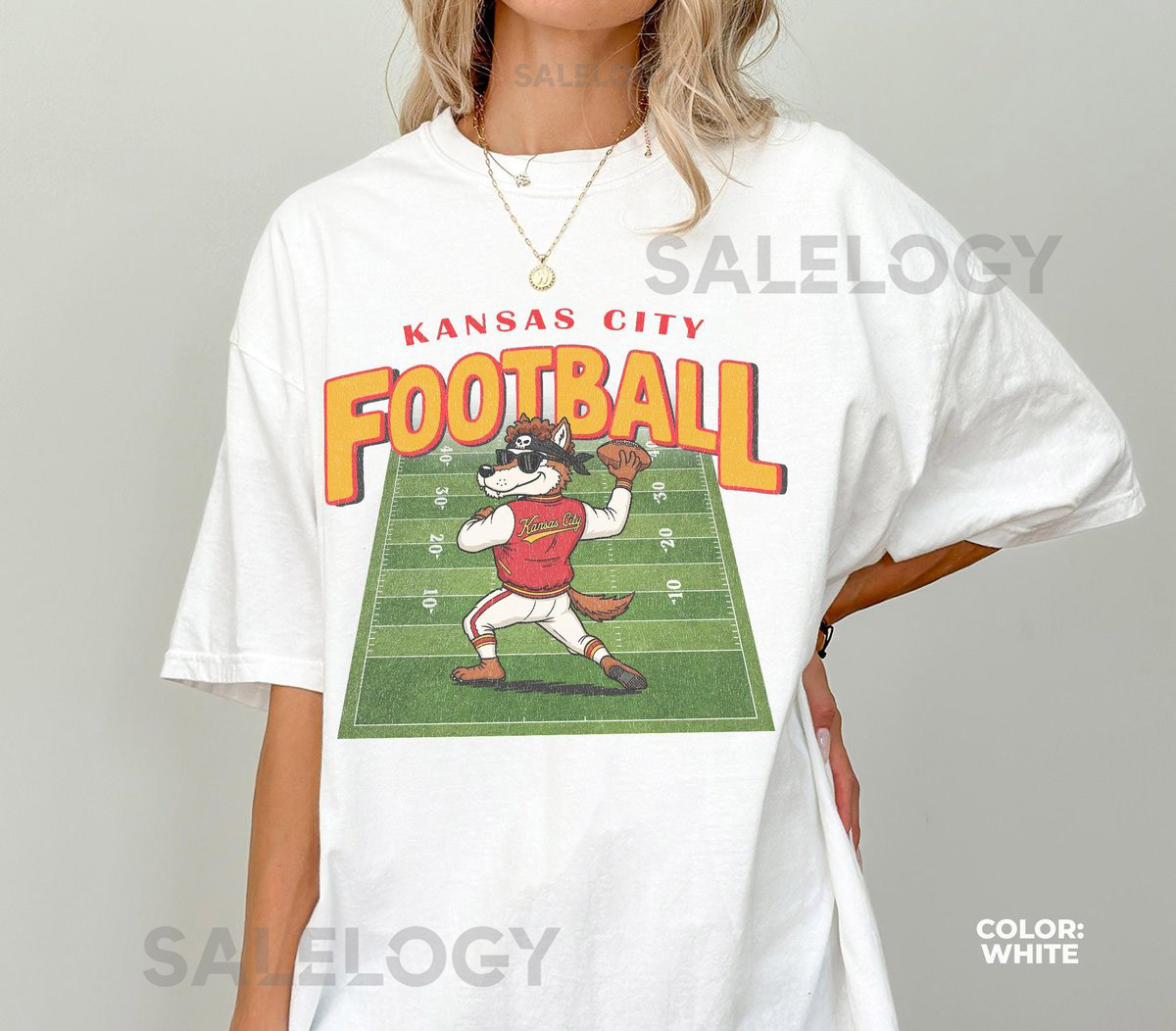 Vintage Kansas City Football Shirt Comfort Colors Chiefs Mascot Shirt Kansas City Football Crewneck TeeFootball ShirtChiefs Game Day Tee_798