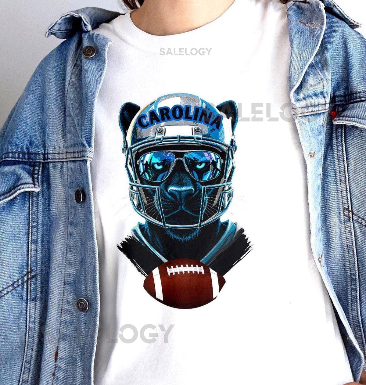 Carolina Football Shirt Unisex Heavy Cotton Tee Funny Panthers Football Fan Shirt Sports Tee Tailgating Game Day Apparel North Carolina_352