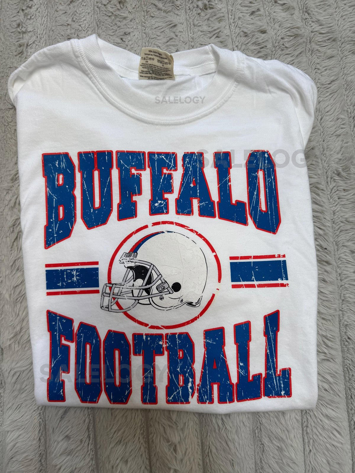 Vintage Buffalo Football T-ShirtSweatshirt Retro Bills Tee 90s Style Distressed Graphic_1017