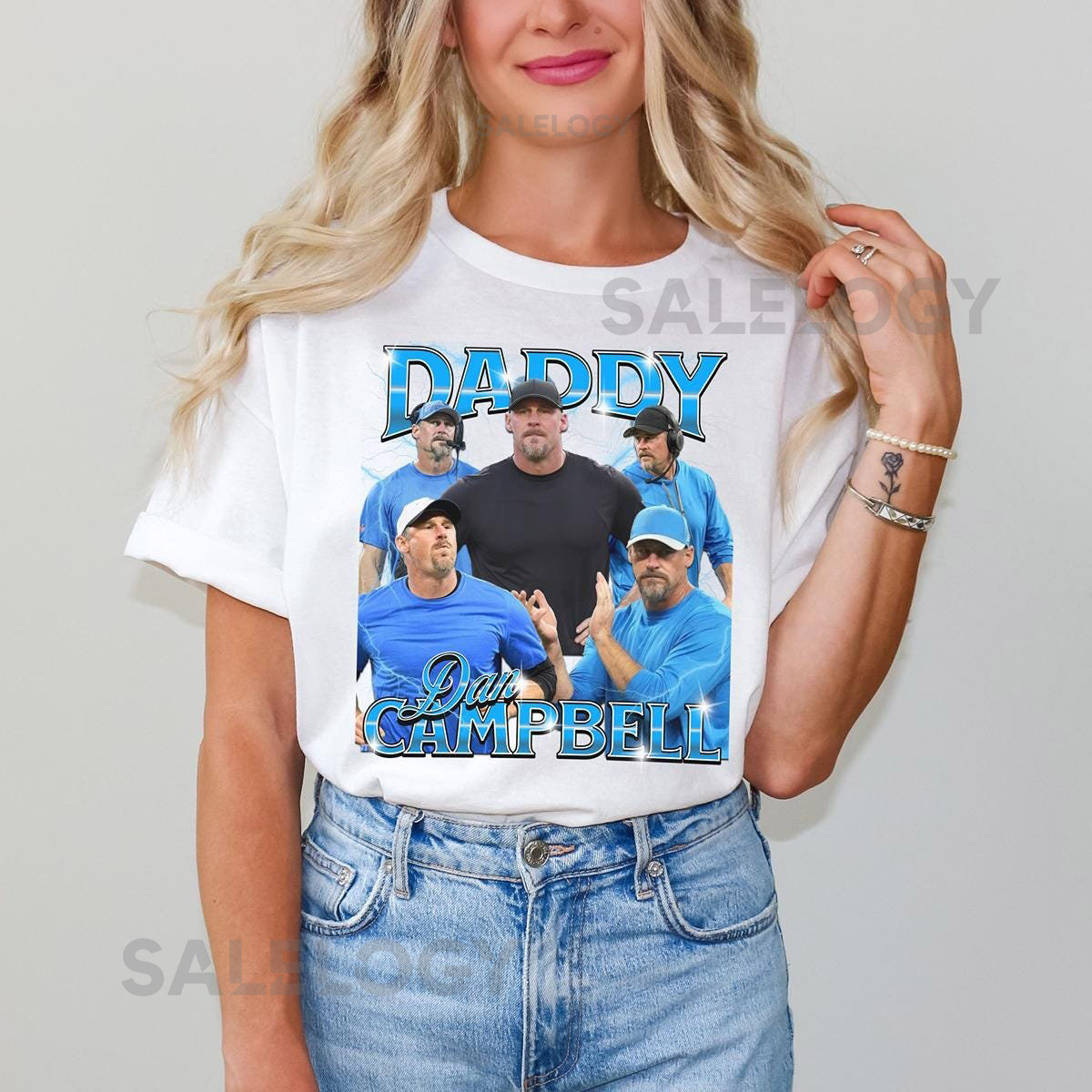Daddy Dan Campbell Unisex Tshirt Detroit Lions Gift Motor City Dan Campbell Shirt Vintage Detroit Lions Tee Lions Head Coach Shirt_76
