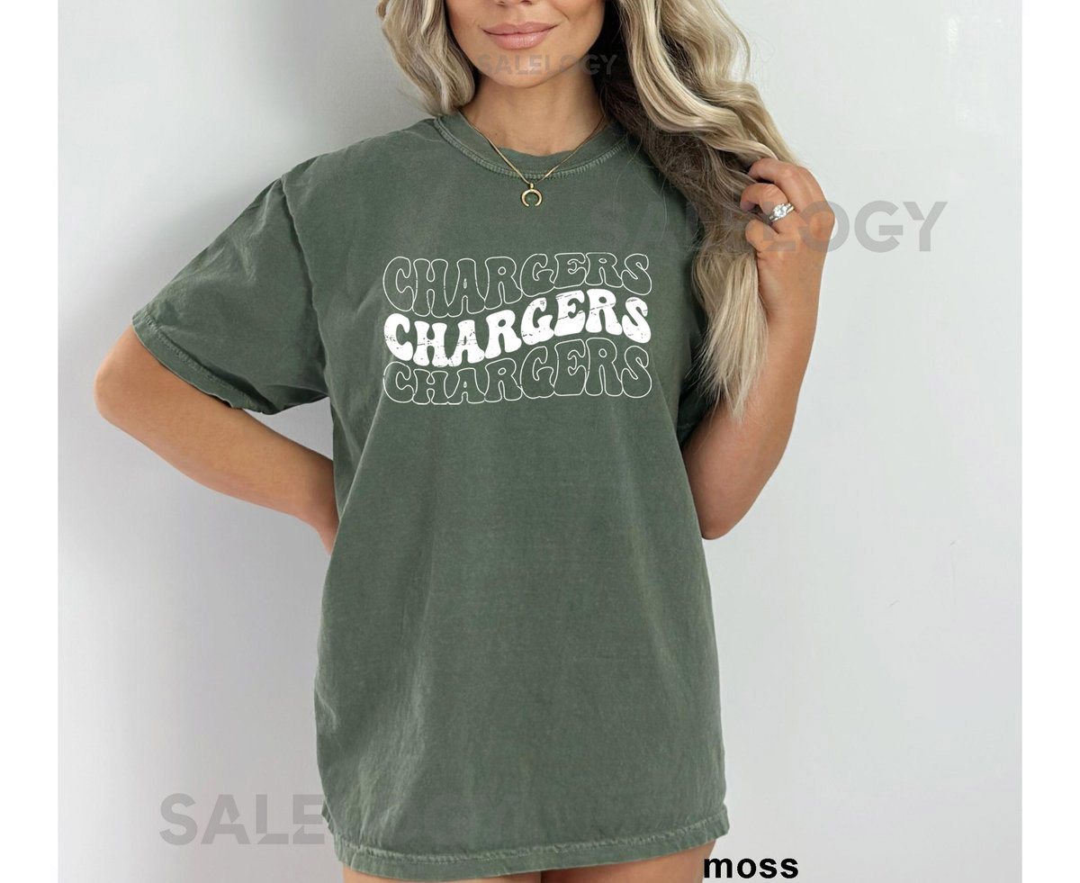 Comfort Colors Chargers Shirt Chargers Team Mascot Shirt Chargers Mascot Shirt Chargers Team Shirt Chargers School Shirt Chargers_95
