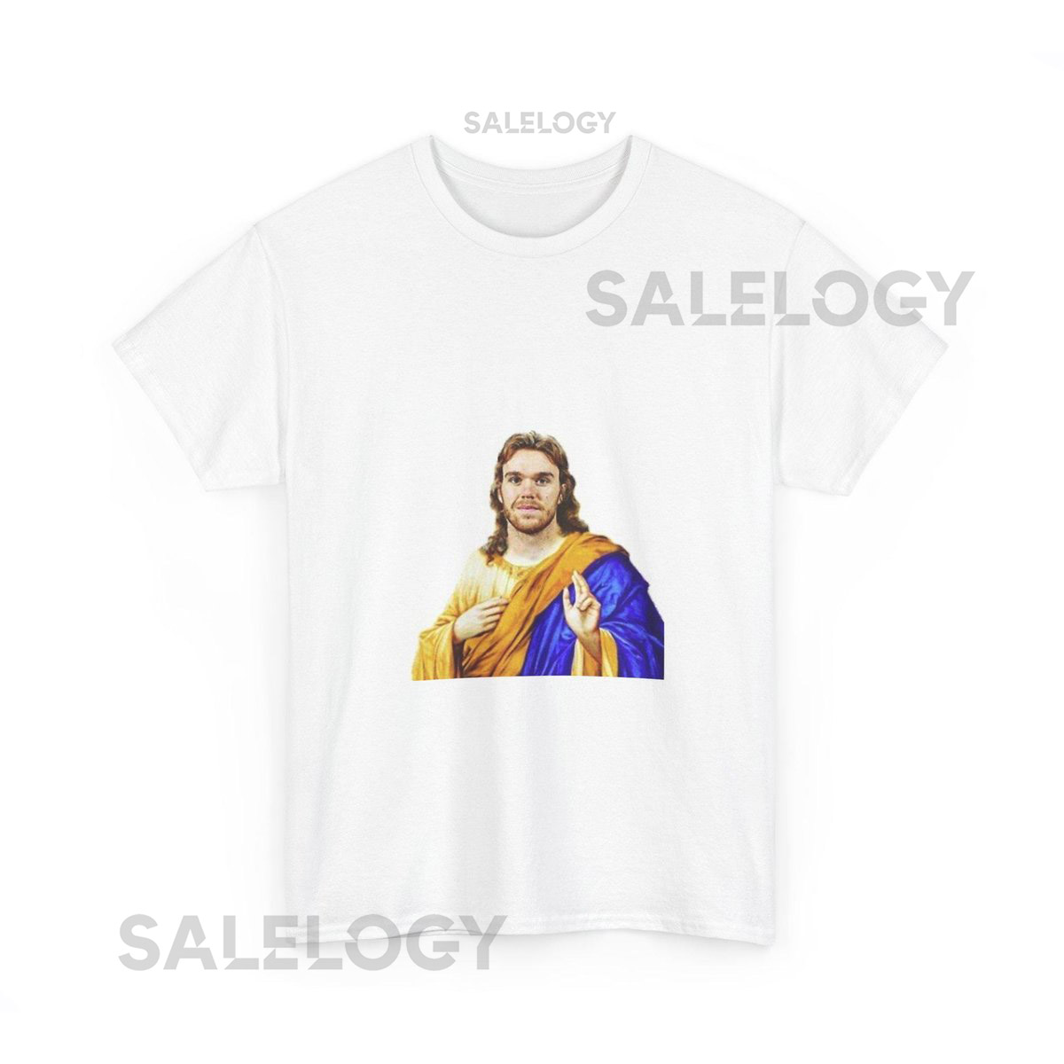 Vintage McDavid McJesus Graphic Tee Faith-Inspired T-Shirt Unisex Cotton Shirt Spiritual Gift Casual Everyday Wear_431