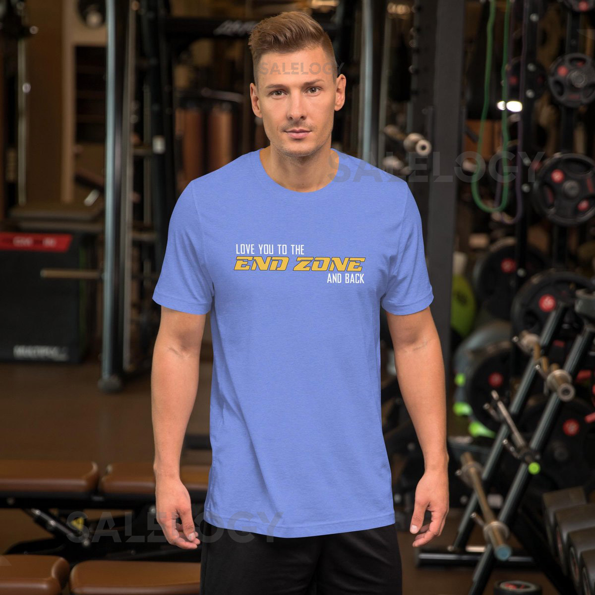 I Love You to the End Zone and Back Football T Shirt_218