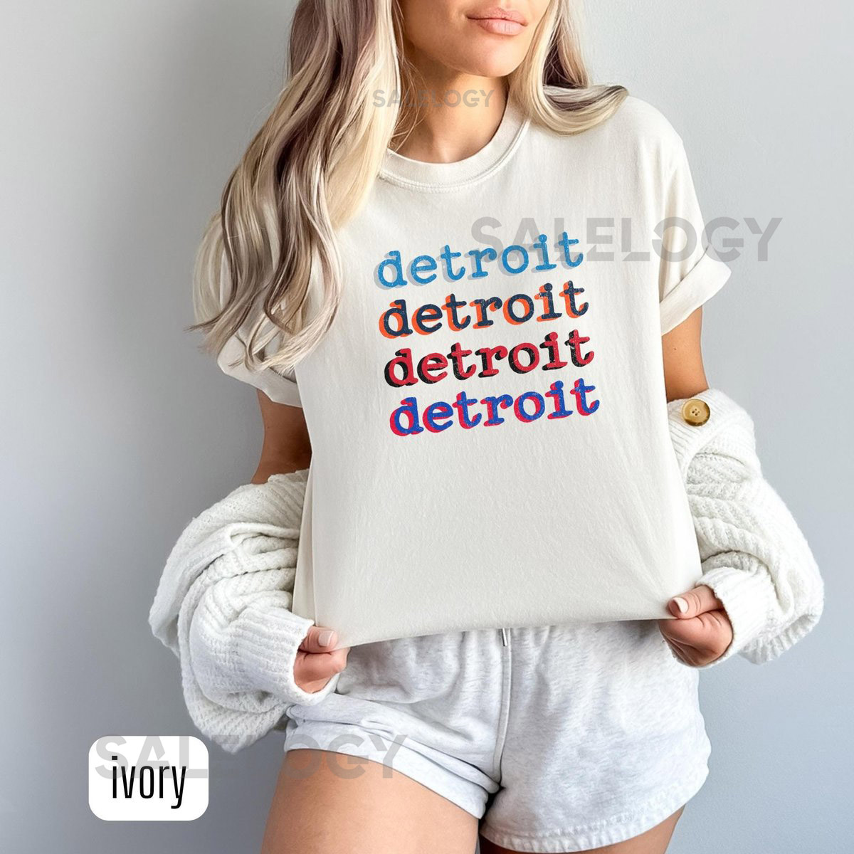 Detroit Sports Shirt Detroit Baseball Tshirt Detroit Football Crewneck Motown Basketball T-Shirt Motor City Merch Womens Detroit Tee_216
