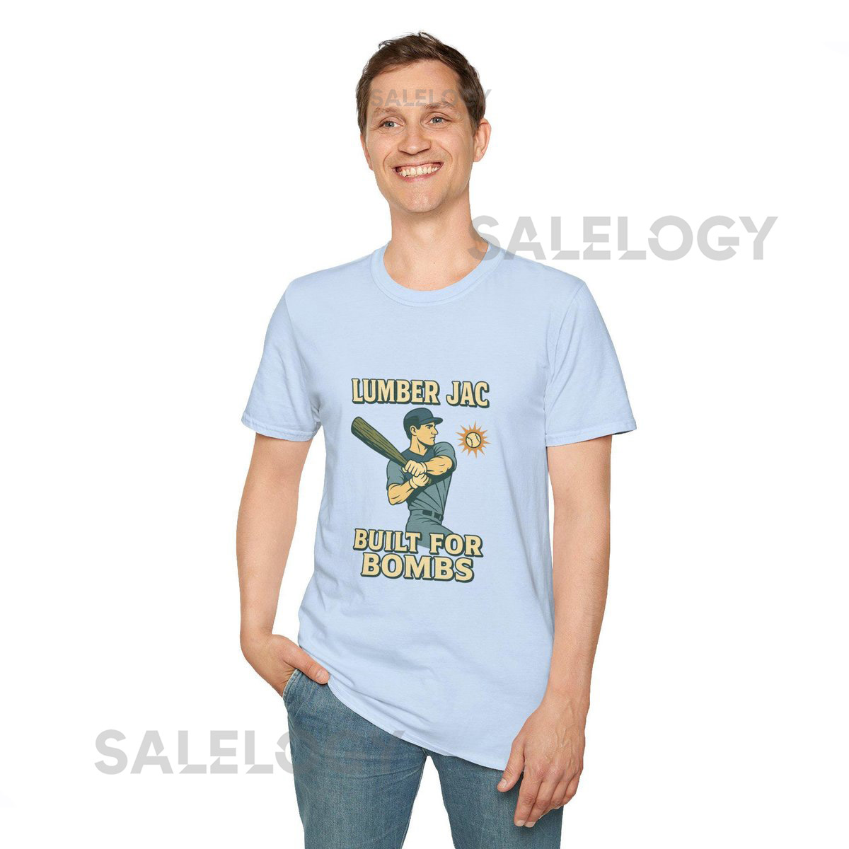 Lumber Jac T-Shirt Jac Caglianone Built for Bombs Tee Unisex Softstyle Shirt Casual Graphic Tee Gift for Outdoorsmen Rustic Apparel_552