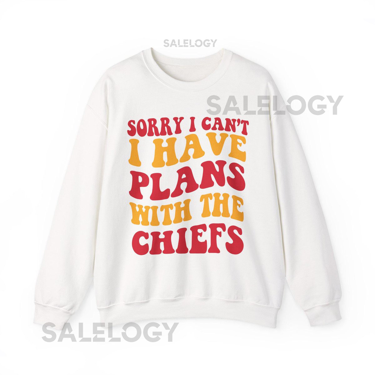 Sorry I Can't I Have Plans With Kansas City Football Shirt Chiefs Fan Tee Red and Gold Game Day Top_745