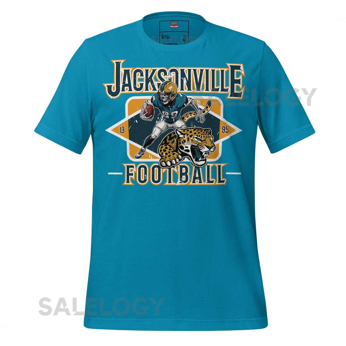 Jacksonville Football Fan Gift T-Shirt Skeleton Player Duvall Sports A_592