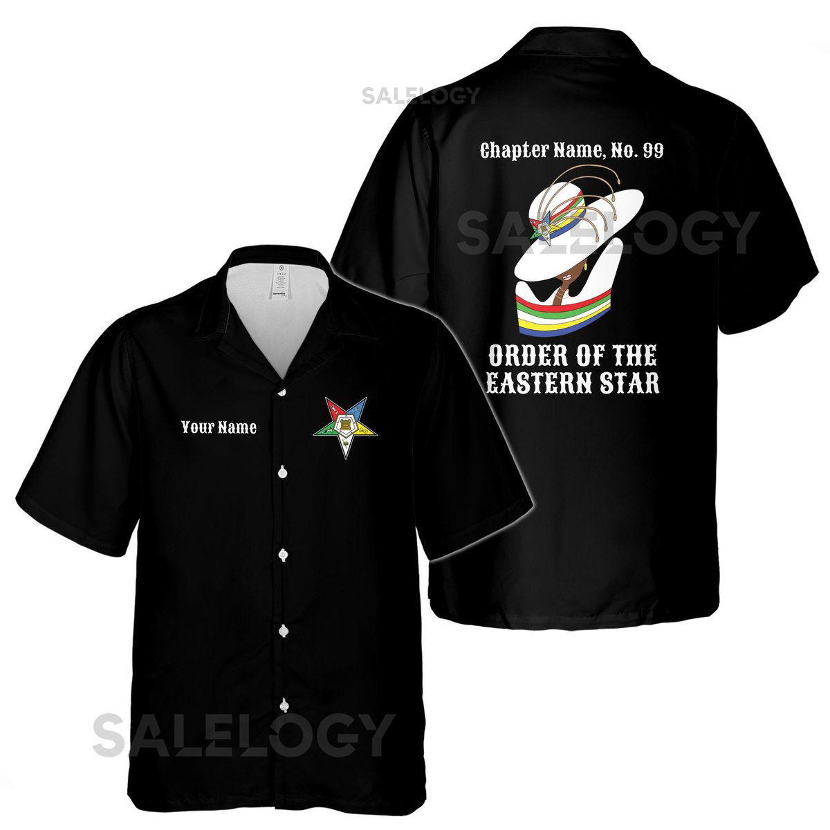 Personalized Order of The Eastern Star OES Custom Hawaiian Shirt S-5XL_57