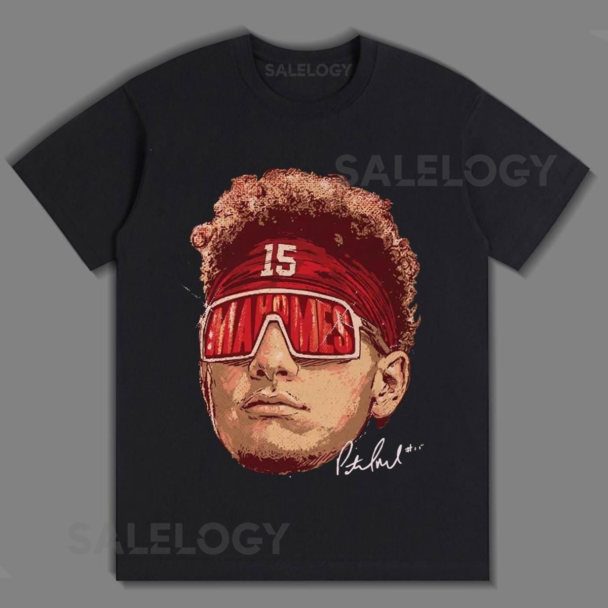 Patrick Mahomes Shirt Kansas City Chiefs Big Face Football Shirt_659