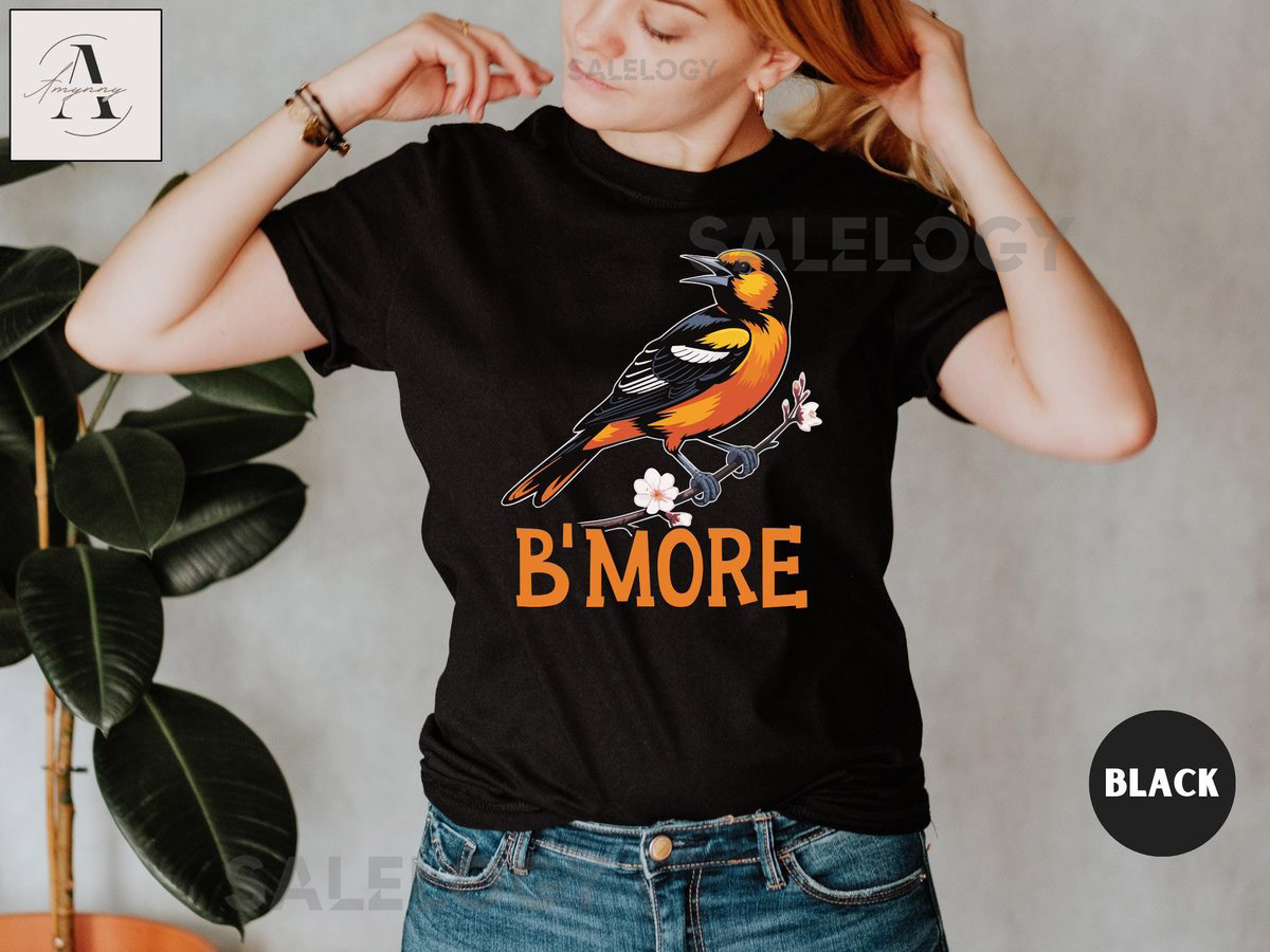 Baltimore Oriole T-Shirt Colorful B'More Bird Graphic Tee_89