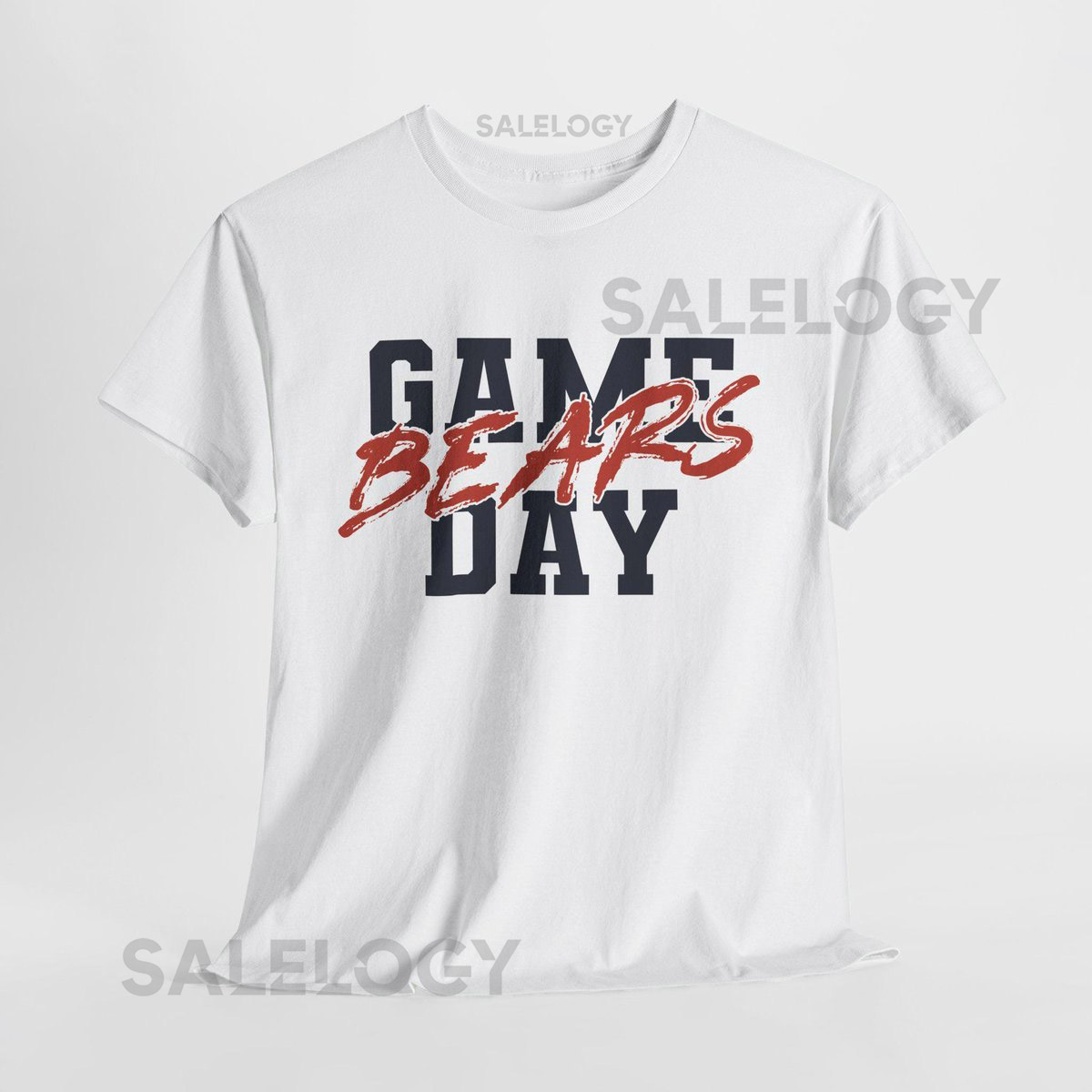 GAME DAY Chicago Football Shirt Bears Fan Tee Navy and Orange Game Day Top Chicago Bears Tailgating Shirt_654