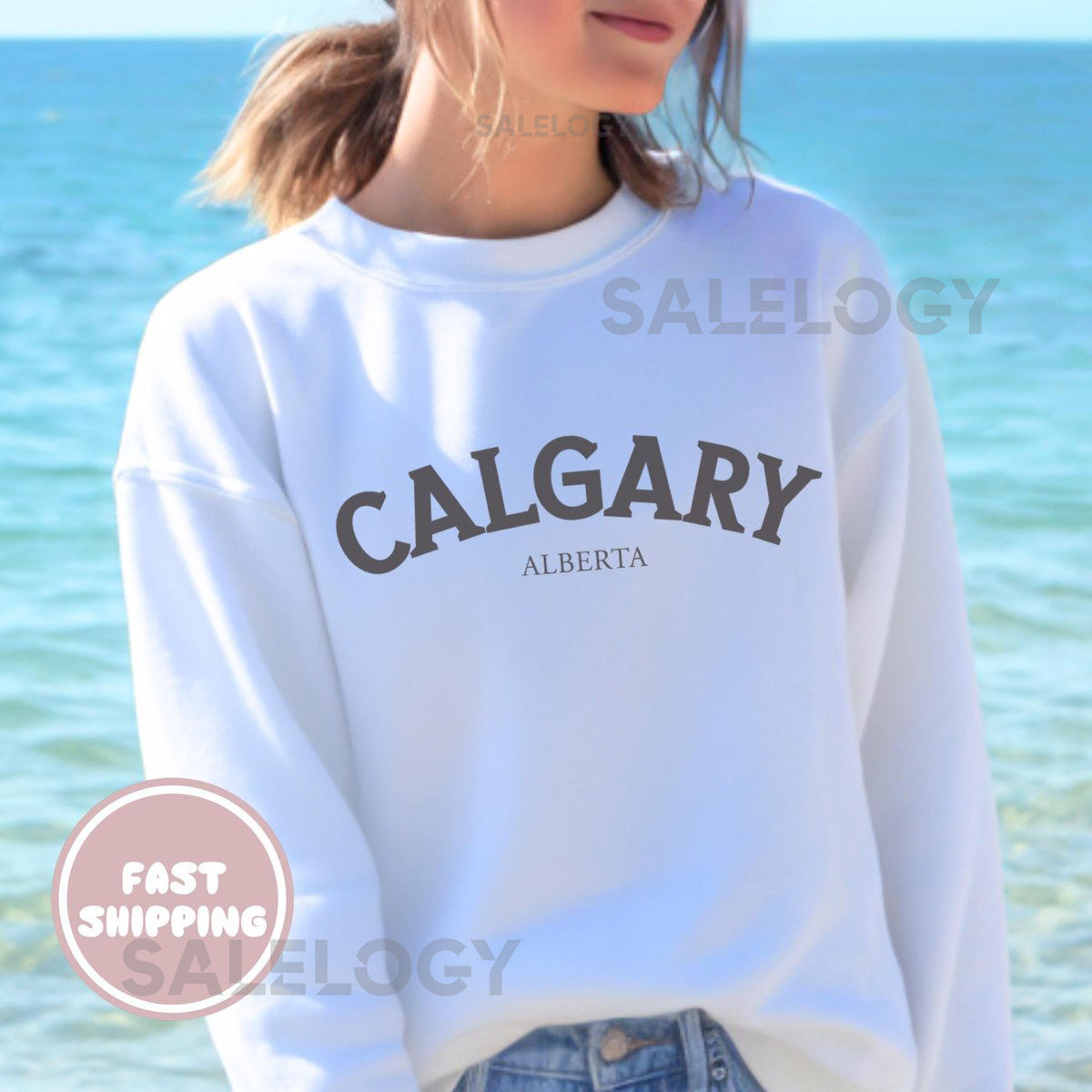 Calgary Canada Sweatshirt Calgary Alberta Travel Souvenir Calgary Sweater Travel Alberta Canadian Souvenir Alberta Crewneck Calgary Gift_13