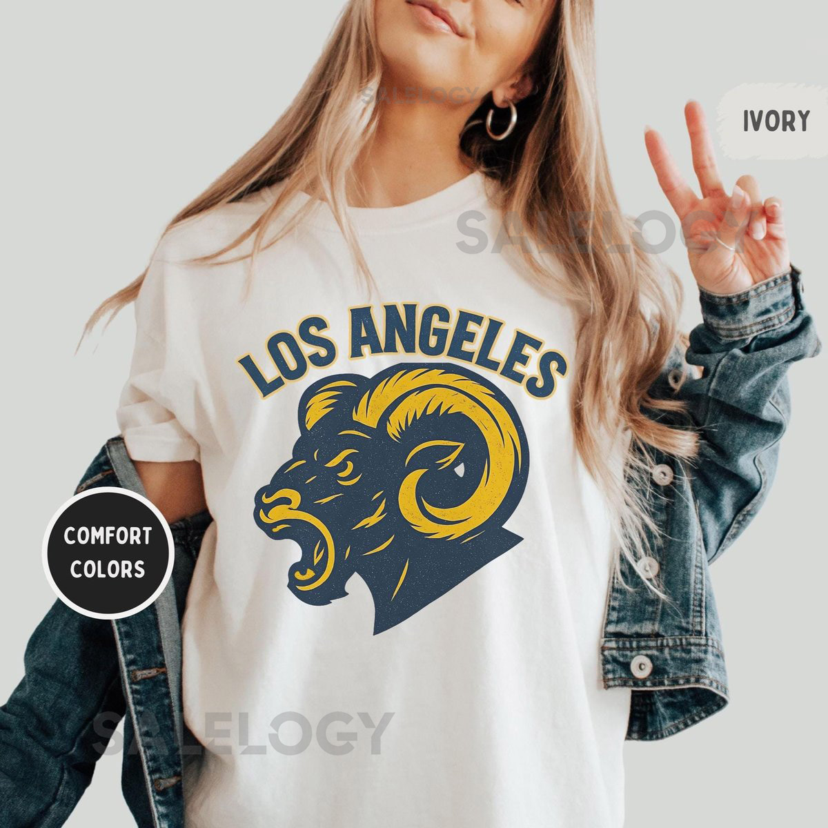 Vintage Los Angeles Football Unisex T-shirt Los Angeles Sports Tee Retro Los Angeles Shirt Distressed Fan Apparel Gift for Football Lover_823