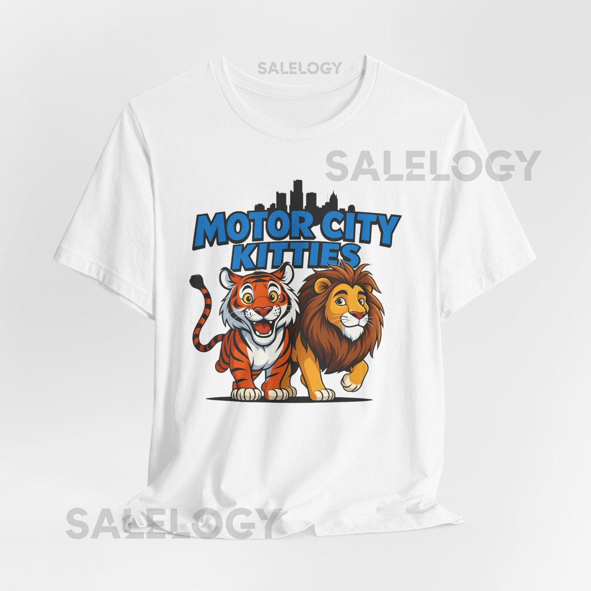 Motor City Kitties Tee Detroit Lions Tigers Graphic Shirt_672