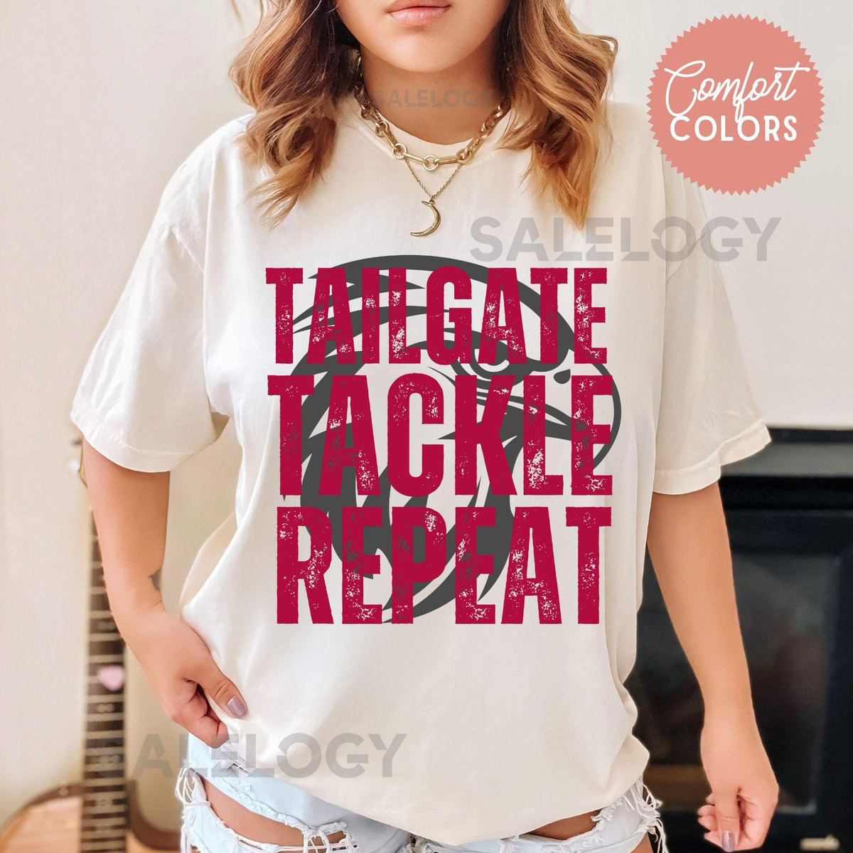 Arizona Football Shirt Comfort Colors Game Day and Tailgate Tee Nation League Football Fan Gift Cardinal Red Shirt Gift for Him or Her_77