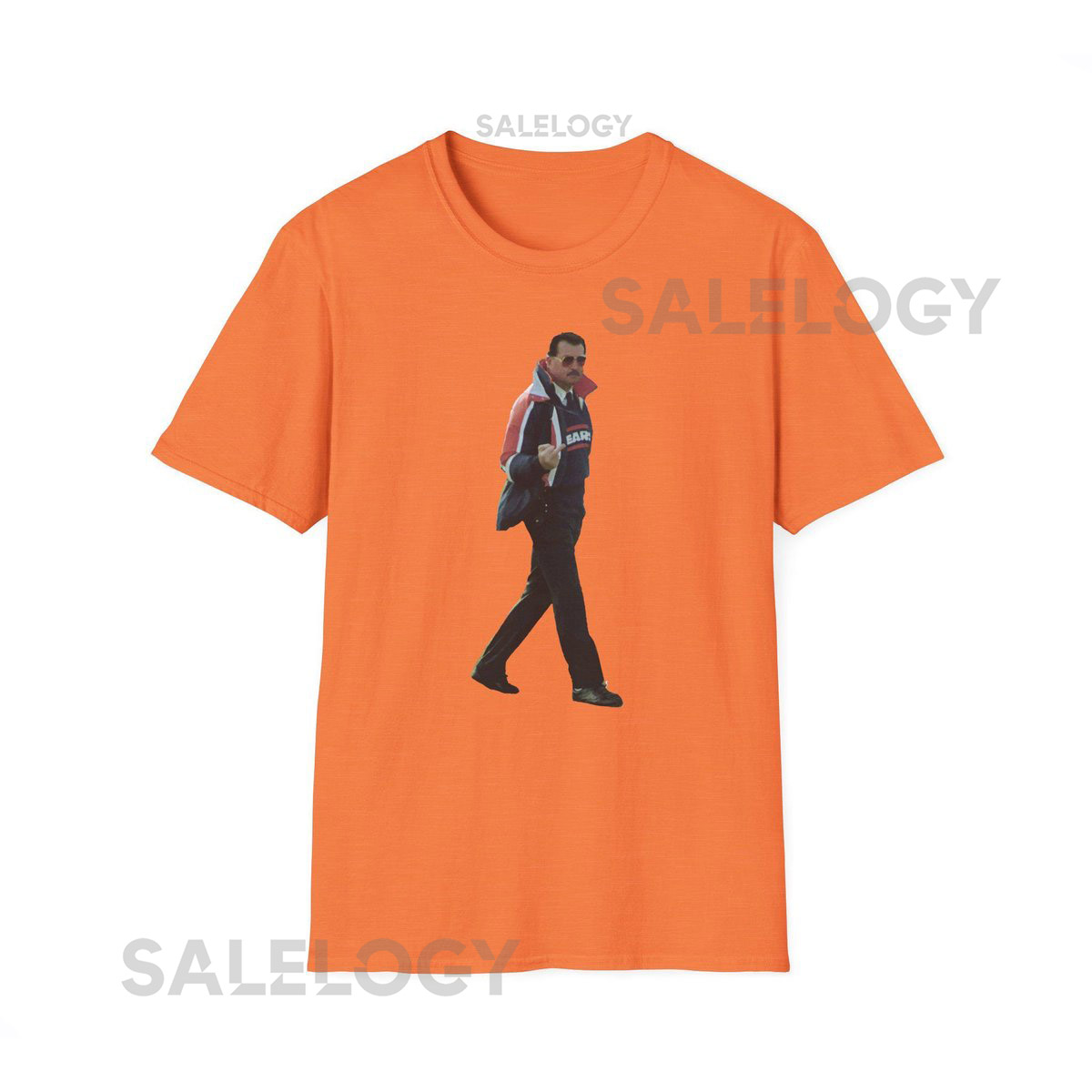 Chicago Bears Coach Mike Ditka Flipping the Bird - Unisex Softstyle T-Shirt_431