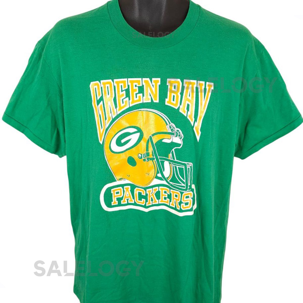 Vintage Green Bay Packers T Shirt Mens Size XL Green 80s NFL Football Made In USA_737