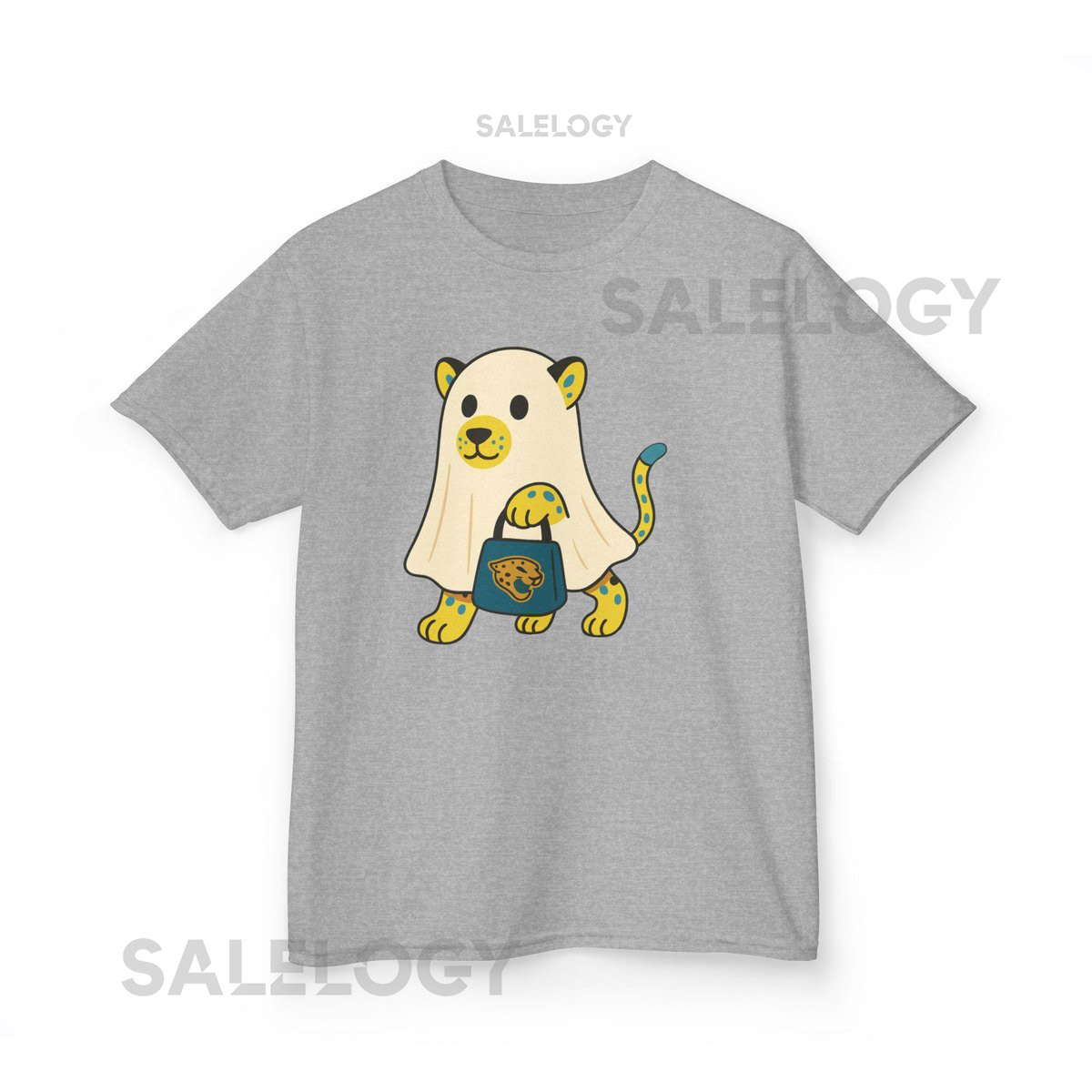 Halloween Ghost T-Shirt Kids Jacksonville football shirt Jacksonville Game Day Teal Black Football shirt Jacksonville Fan Youth_203