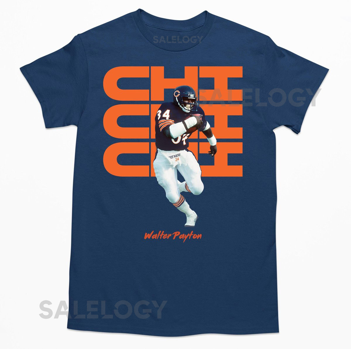 Walter Payton Chicago Bears Football T-shirt_1125